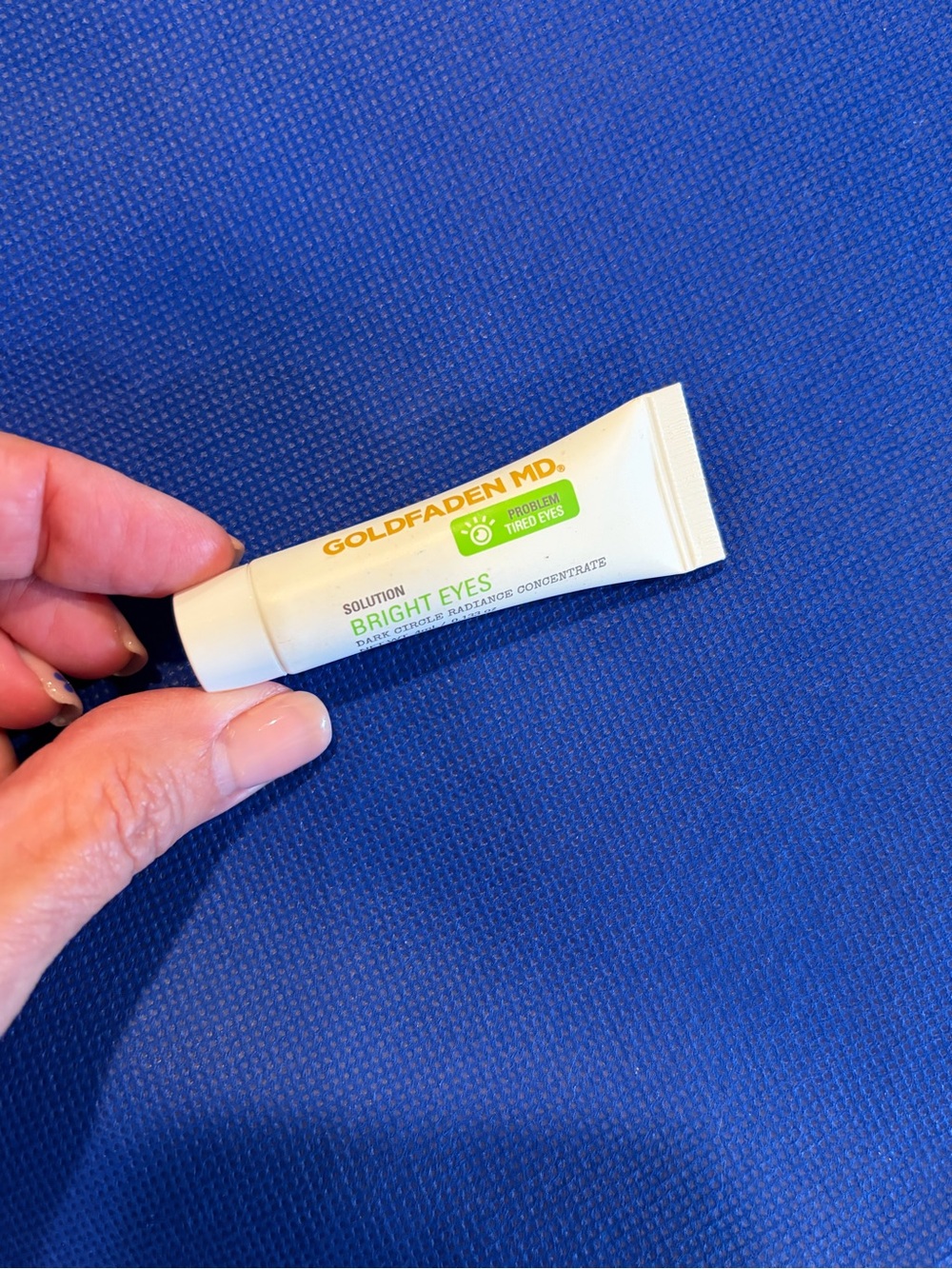 Goldfaden MD Bright Eyes Eye Gel - White Tube with Green Accents